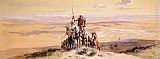 Charles Marion Russell Famous Paintings - Indians on Plains